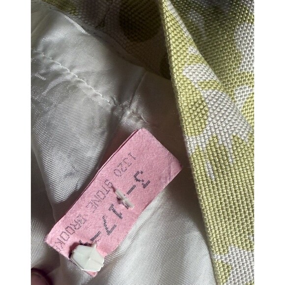 Ann Taylor Dress White Green Floral Sleeveless Silk V-Neckline Women SZ 4 Lined - Picture 12 of 12